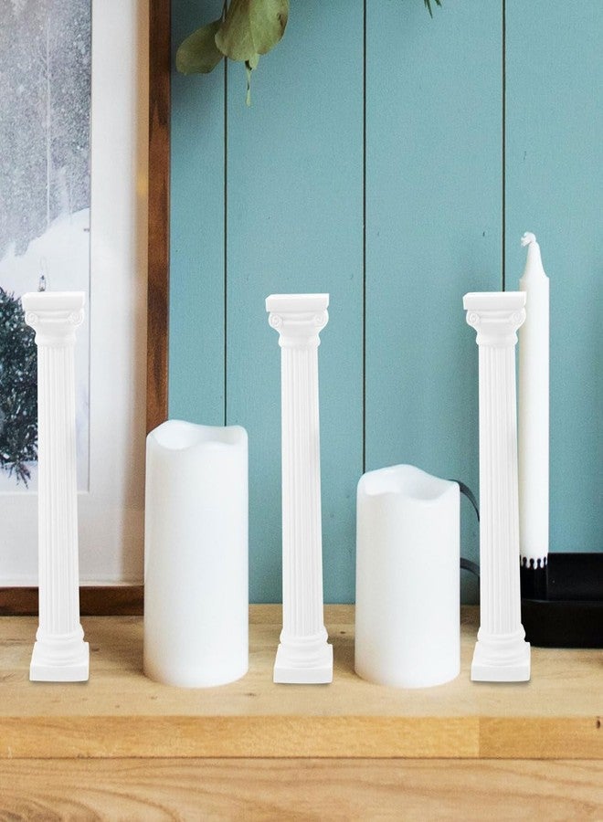 OFFSCH Roman Column Decorating Set of 6 - White Mini Columns for Home Decoration Photography Props and DIY Projects - Nordic Classic Design - Image 4